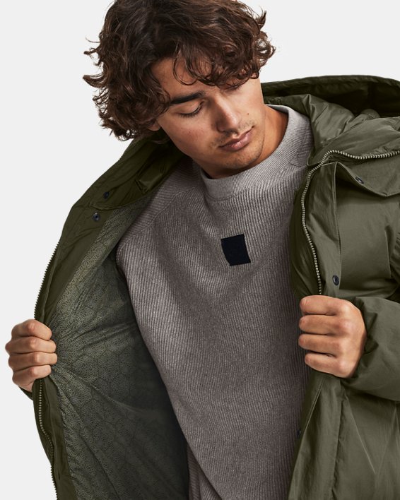 Men's ColdGear® Infrared Down Crinkle Jacket, Green, pdpMainDesktop image number 3